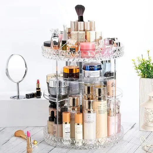 360 Degree Rotating Crystal Jewelry Cosmetic Perfumes