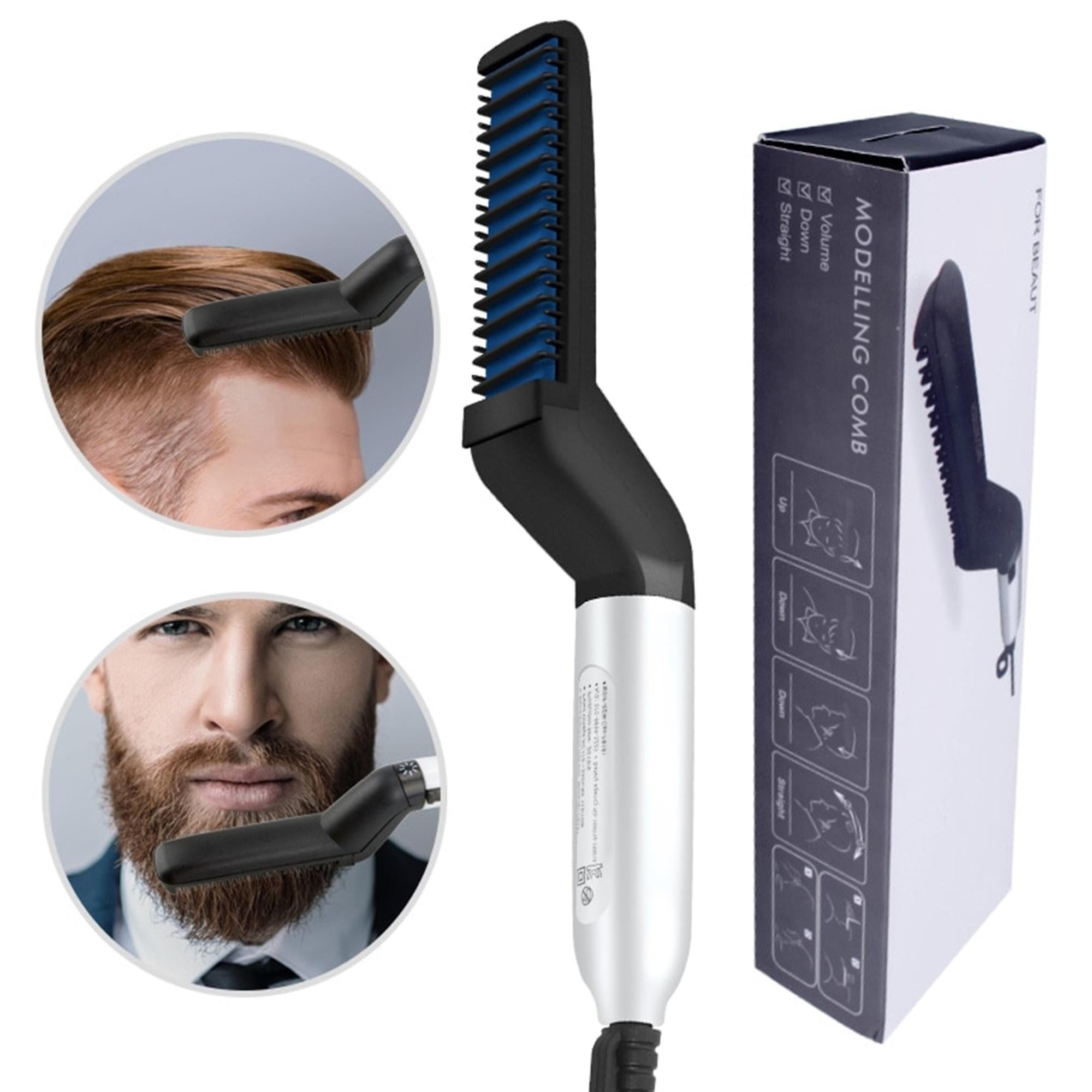 Men Quick Beard Straightener Multifunctional Electric Ionic