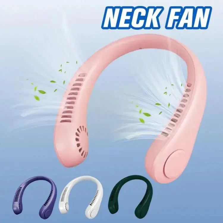 Neck Fan Portable Bladeless neck fans rechargeable USB Cooling Fan Super