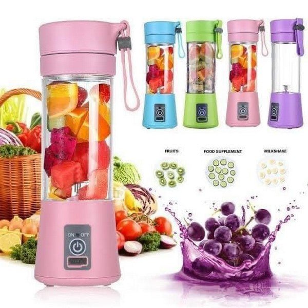 USB Rechargeable Juicer Blender 4 Blades Multi
